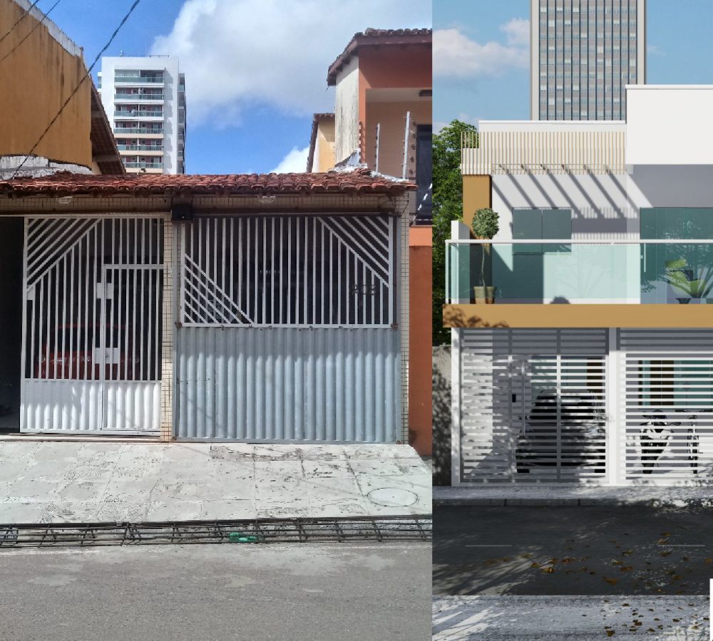 antes e depois